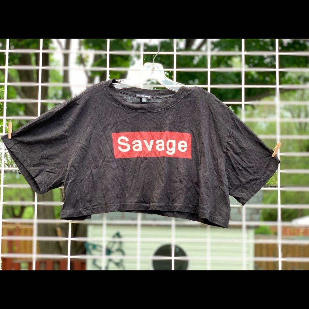 Black crop top savage - Picture 1 of 2